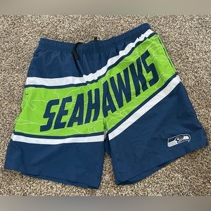 Seattle Seahawks NFL Mens
Big Wordmark Swimming Trunks